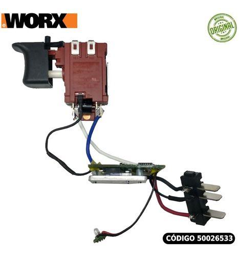 トワ　ウラシク　201 Interruptor Completo - Gatilho Parafusadeira Worx 20v Wx372